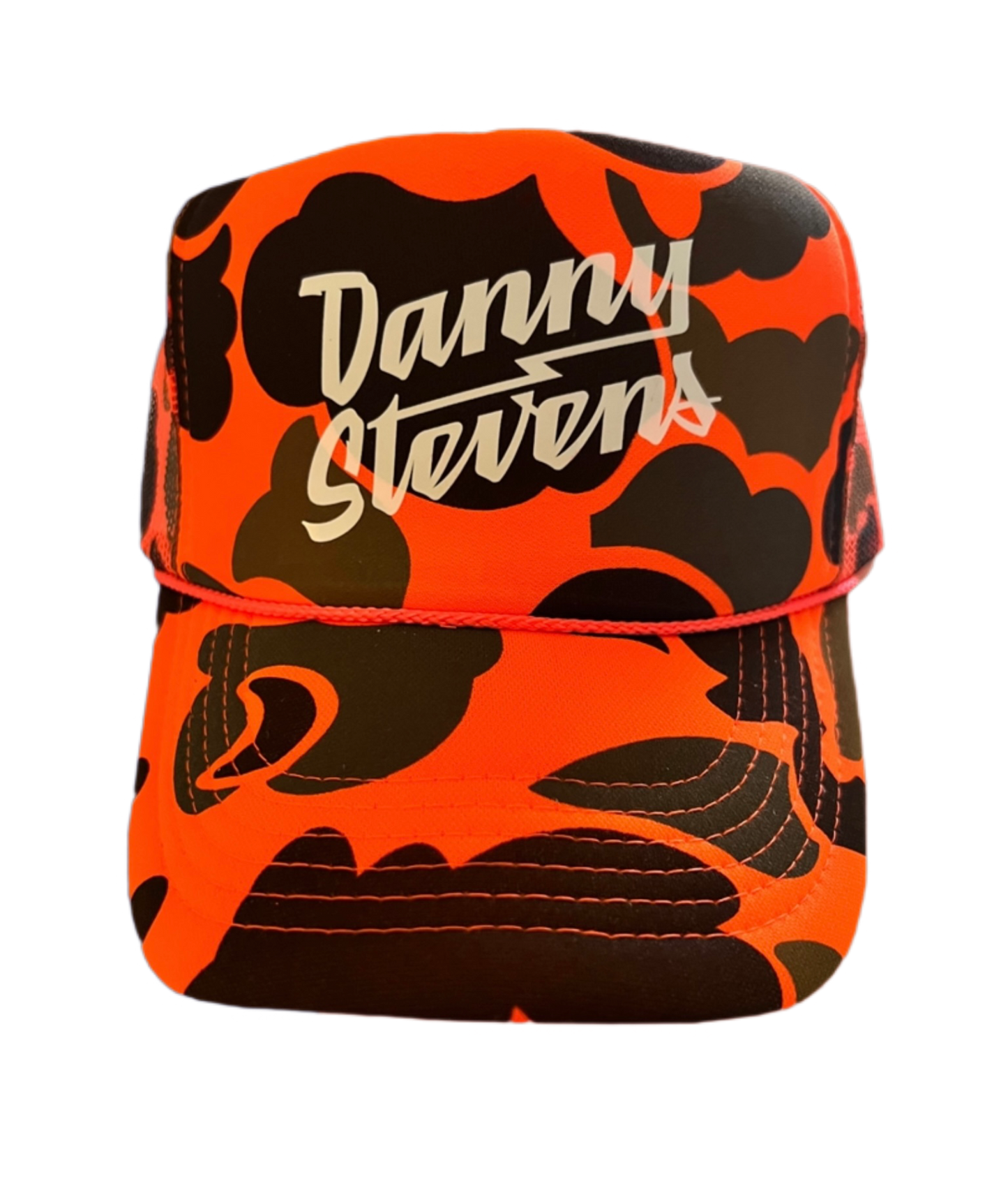 Hunter Orange Camo- Logo Trucker Hat